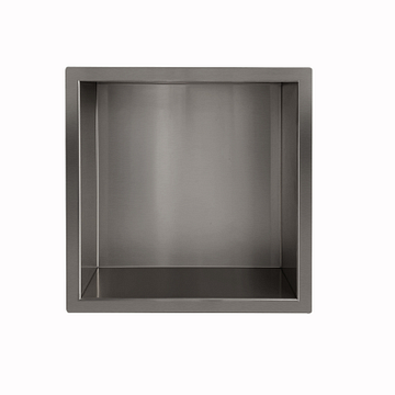 Wiesbaden Demis inbouwnis 30 x 30 x 7 cm gunmetal