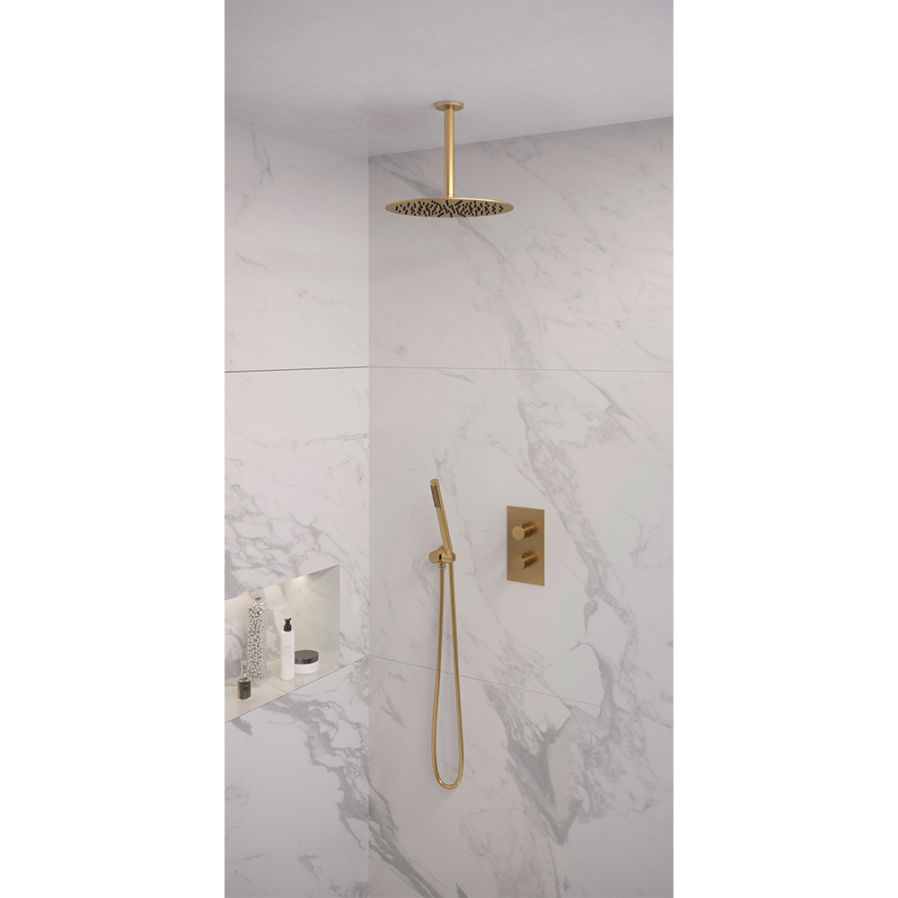 Brauer Gold Edition doucheset met staafhanddouche 3-weg 30 goud