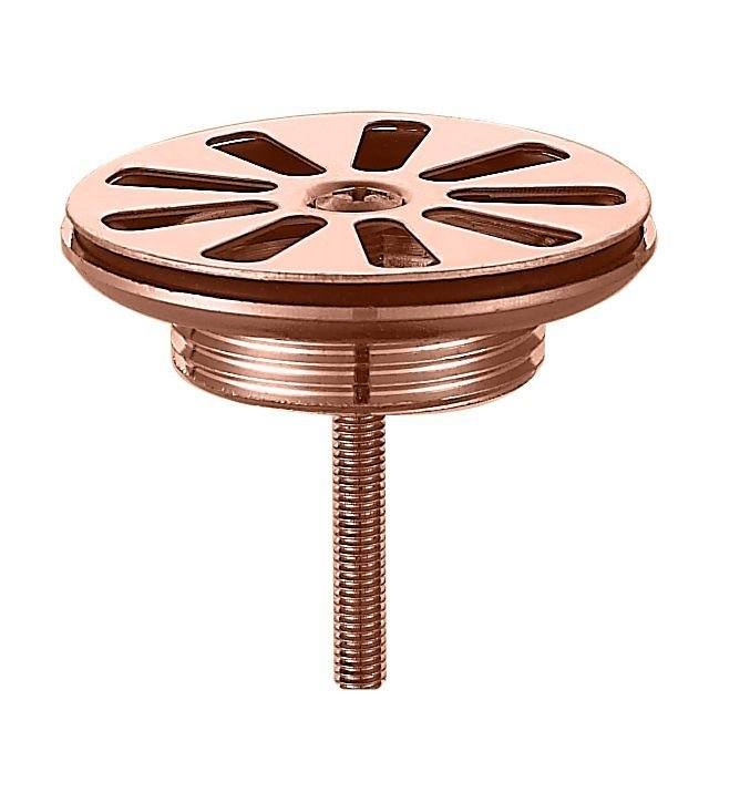 Best Design Lyon design open rooster afvoerplug 5/4'' rosé mat goud