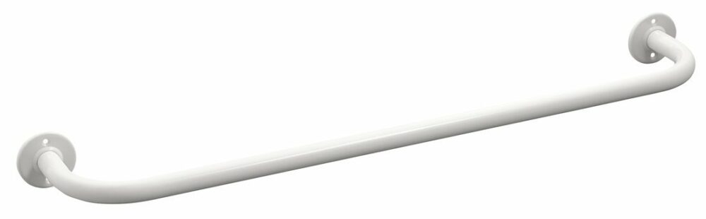 Aqualine White Line handdoekhouder 60 cm metal/wit