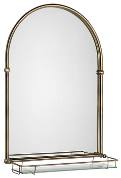 Sapho Tiga spiegel met planchet 48x67 cm brons