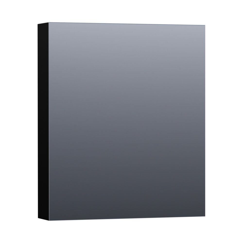 Topa Dual spiegelkast rechtsdraaiend 60 hoogglans zwart