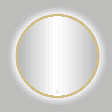Best Design Nancy Rivoli ronde LED spiegel Ø120cm mat goud