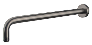 Wiesbadenluxe douche-arm rond muurbev. 45cm Gunmetal