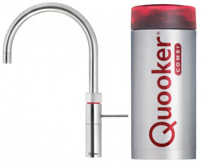 Quooker Fusion Round kokend waterkraan met COMBI boiler chroom