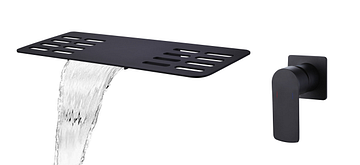 Best Design A-Line Emotie waterval planchet inbouw wandmengkraan zwart
