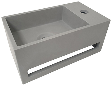 Wiesbaden Julia fontein rechts 35 x 20 x 16 cm solid surface betonlook