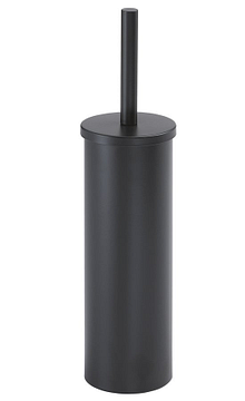 Aqualine vrijstaande toiletborstel Ø9x38cm mat zwart