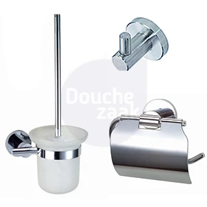 Best Design One Pack Toilet Accessoires Set Rome Chroom