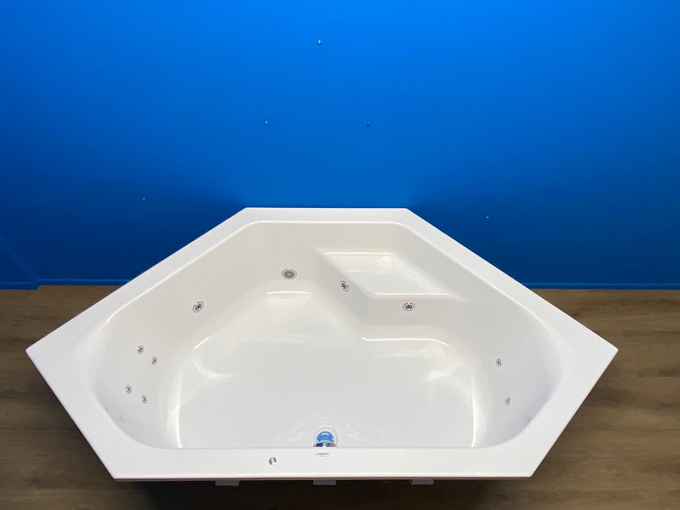 Sanindusa Rimini bubbelbad met elektrisch WP2 systeem 145x145 wit