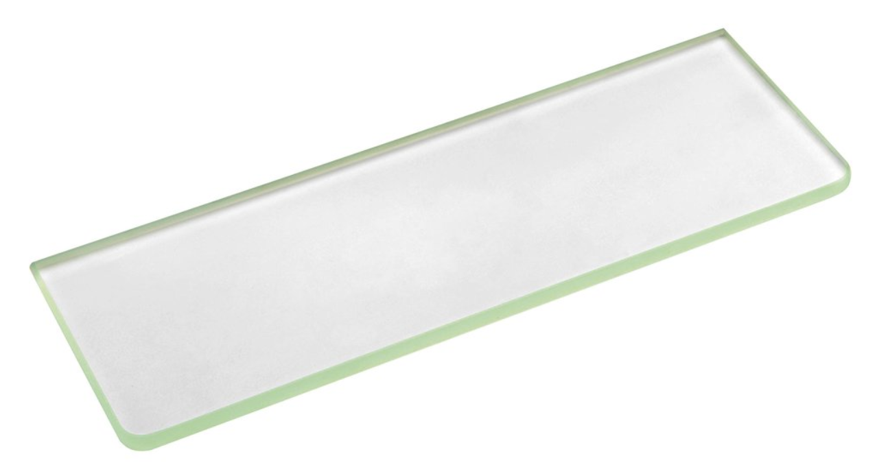 Sapho Shelf glazen planchet 90x10x0,8 cm melkglas