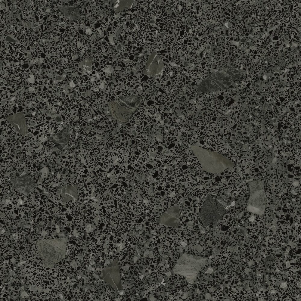 Arcana Miscela-R Grafito terrazzo vloertegel 80x80 zwart