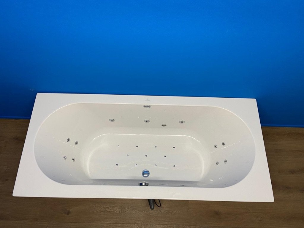 Villeroy & Boch O.Novo bubbelbad met Premium systeem 180x80 wit