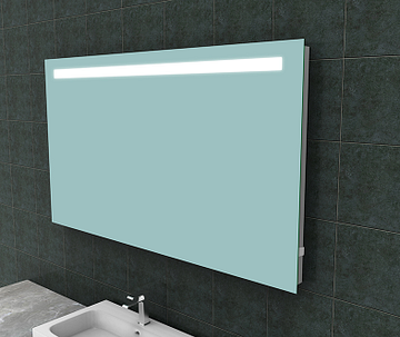 Wiesbaden Tigris spiegel rechthoek met LED en stopcontact 140 x 80 cm