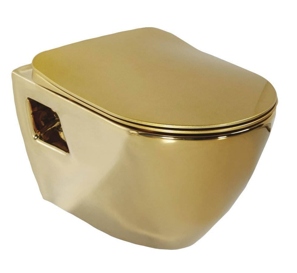 Paula Hangtoilet 35,5x50cm goud