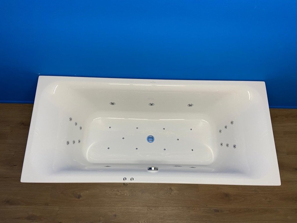 Villeroy & Boch O.Novo bubbelbad met elektrisch WP3 systeem 180x80 wit