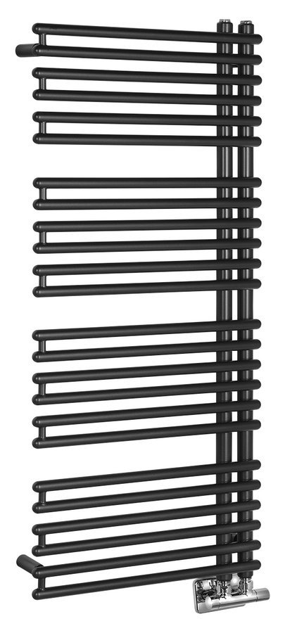 Aqualine Tubini handdoek radiator 50x113 antraciet