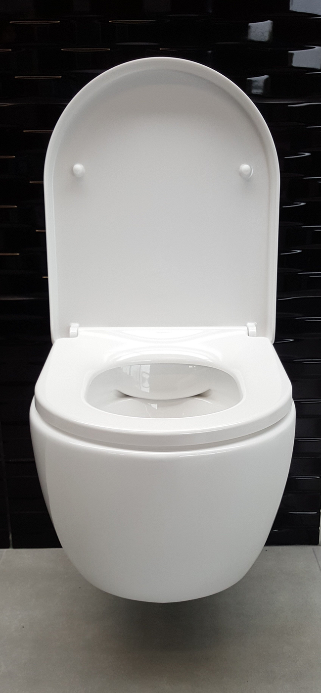 Neuer Leeds Hangtoilet rimless met softclose zitting 54 cm wit