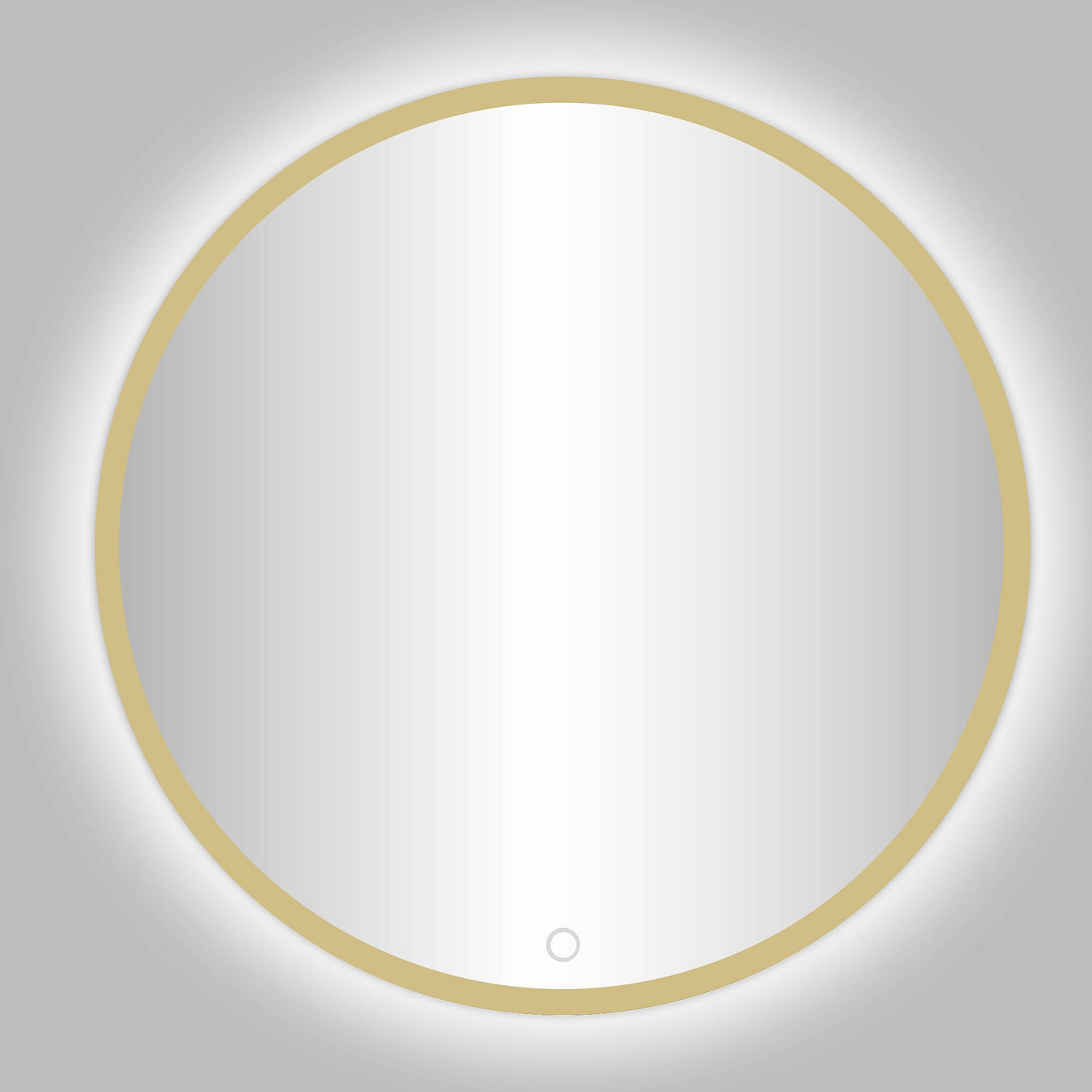 Best Design Nancy Rivoli ronde LED spiegel Ø140cm mat goud