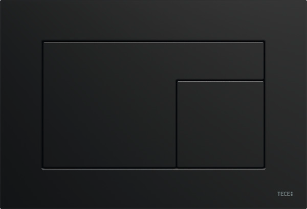 TECEvelvet toiletbedieningspaneel voor duospoeltechniek zwart