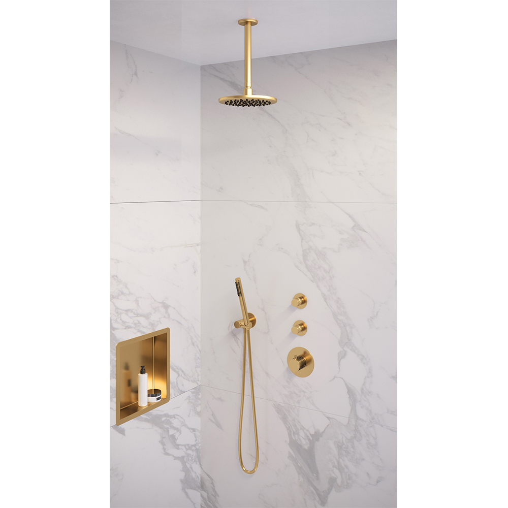 Brauer Gold Edition doucheset staafhanddouche 20 goud