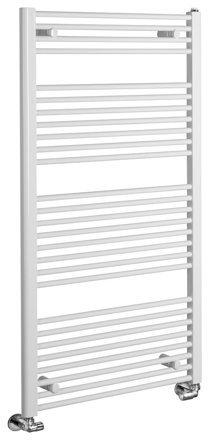 Aqualine Direct handdoekradiator zijaansluiting 75x132 wit