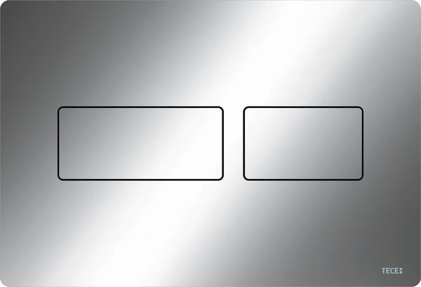 TECEsolid toiletbedieningspaneel voor duospoeltechniek glanzend chroom