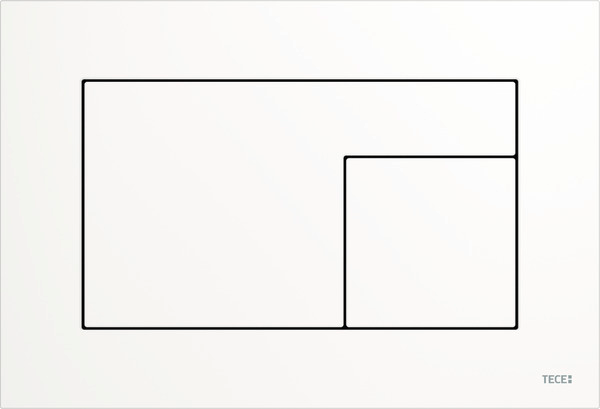 TECEvelvet toiletbedieningspaneel voor duospoeltechniek wit