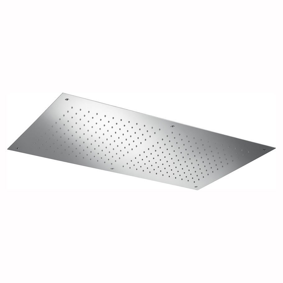 Hotbath Mate M113 inbouw hoofddouche rechthoekig 50x90 cm geborsteld nikkel