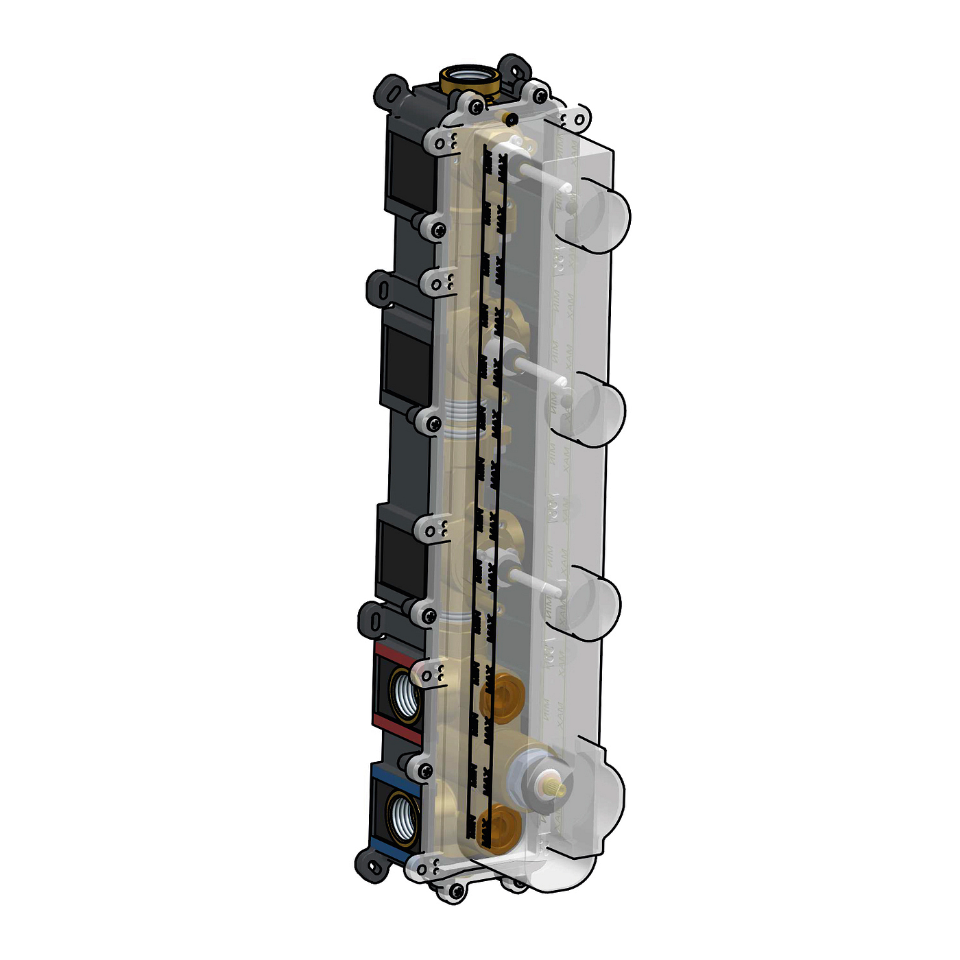 Hotbath Cobber HBPB050 inbouwdeel thermostaat met 3 pushbuttons