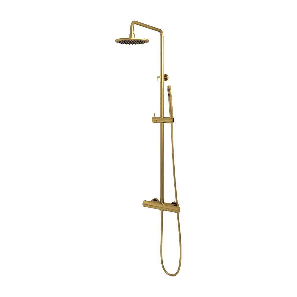 Brauer Gold Edition opbouw regendouche staafhanddouche 20 goud