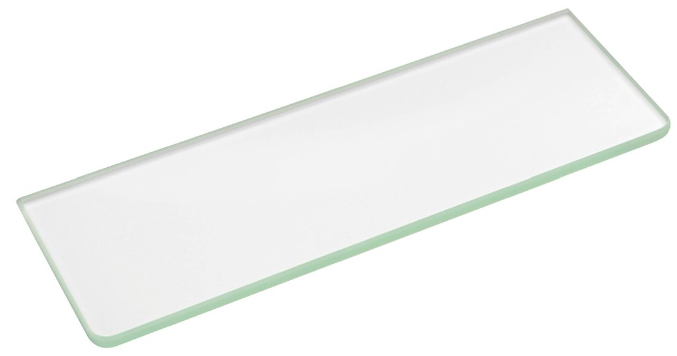Sapho circle glazen planchet 100x10 cm transparant zonder ophangbeugel
