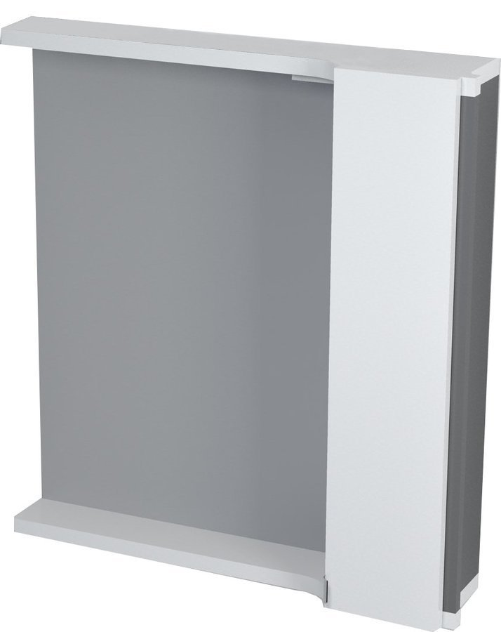 Pulse LED spiegelkast 2x3W 75x80x17cm rechts / wit / antraciet