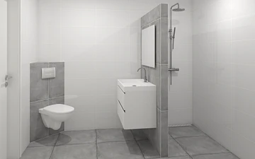 Complete badkamer met nis