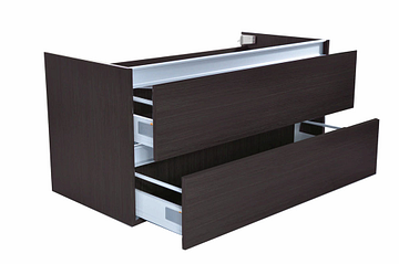 Wiesbaden Vision onderkast met 2 laden 100 x 46 cm houtnerf grijs