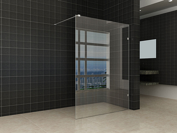 Wiesbaden Less inloopdouche 1200 x 2000 x 8 mm nano helder glas/chroom