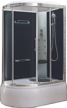 Xellanz Premium bad/douche 130x85 h 220 cm veiligheidsglas 5 mm