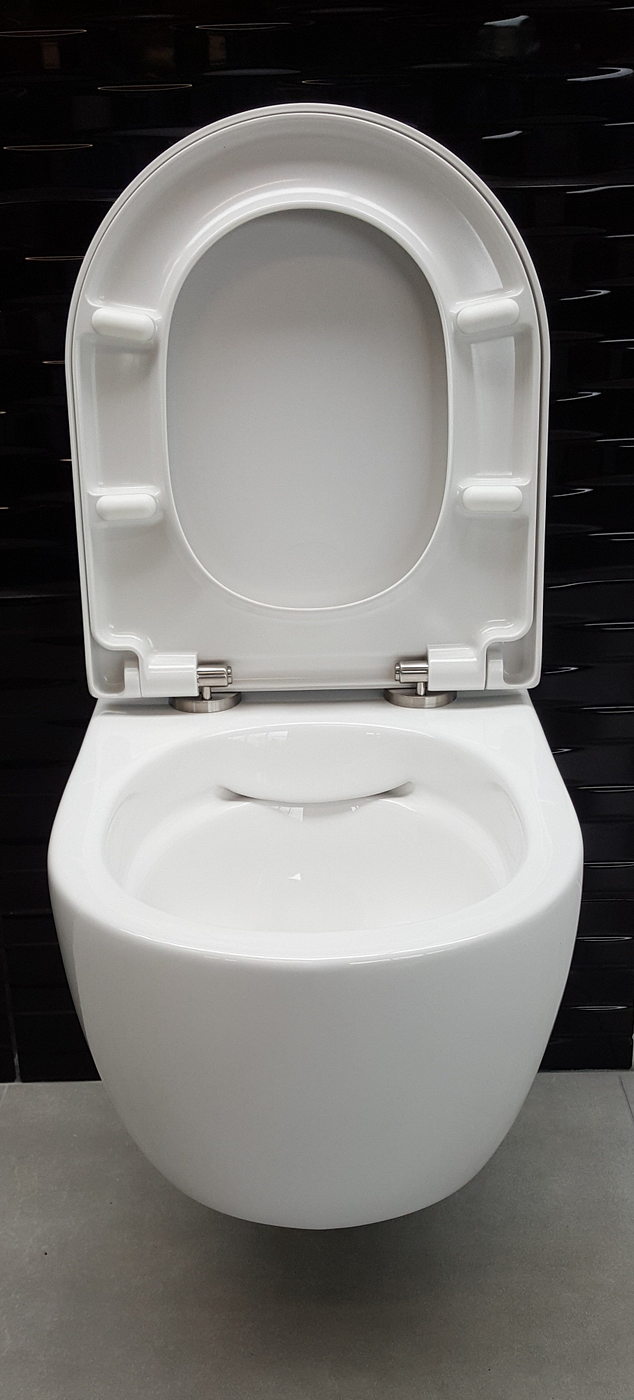 Neuer Leeds Hangtoilet Rimless verkort met softclose zitting 48 cm wit