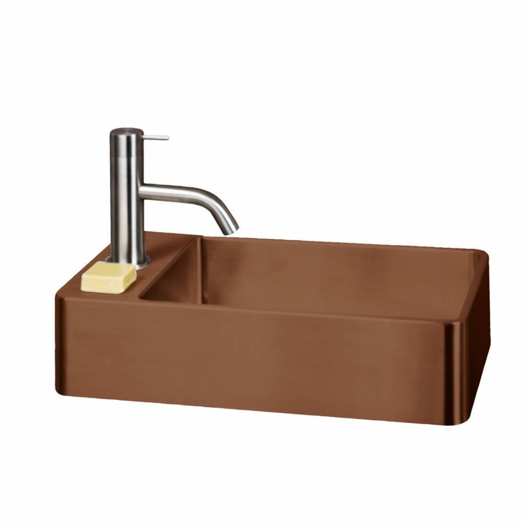 Lanesto Vanity fontein rvs copper incl. waste links