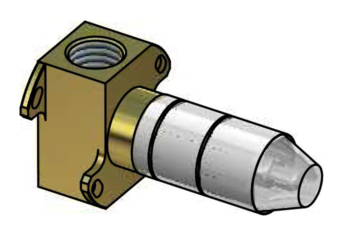 Hotbath HBCB010H inbouwdeel voor stopkraan warm