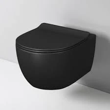Novara Primo hangend toilet met toiletzitting 48 mat zwart