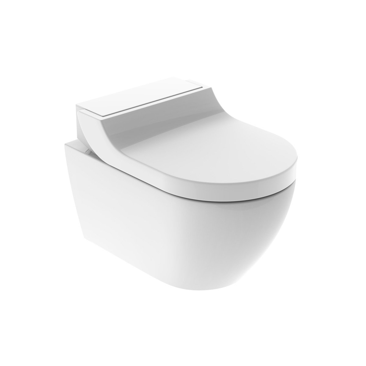 Geberit AquaClean Tuma Classic rimfree hangend toilet met douche wc-zitting wit - 146090111