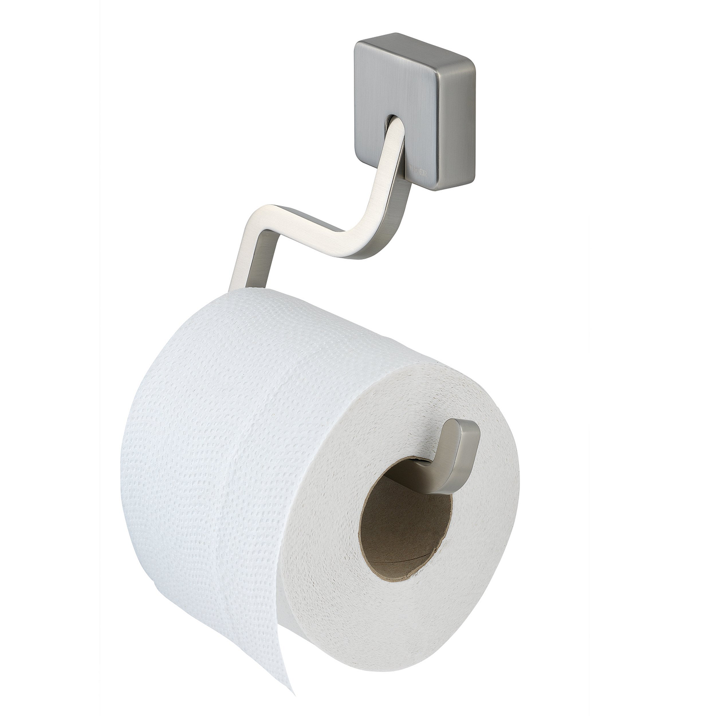 Tiger Impuls toiletrolhouder zonder klep 13.5x14x1.8 cm geborsteld RVS