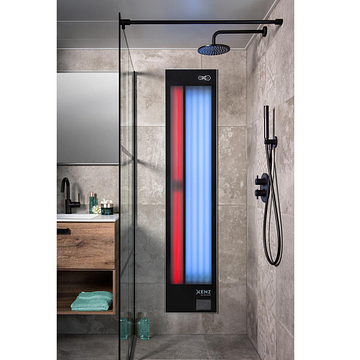 Xenz Feel Good Shower UV en Infrarood aluminium 180x40 Zwart