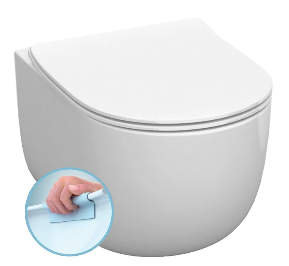 Flo rimless Hangtoilet Norim 37x34.5x54cm