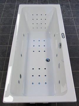 Xenz Kristal bubbelbad WP7 180x80 wit