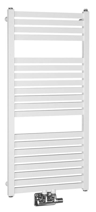 Aqualine Tondi handdoek radiator 45x97 wit