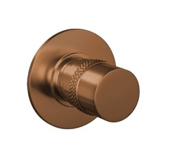 Brauer Copper Edition ronde stopkraan koper