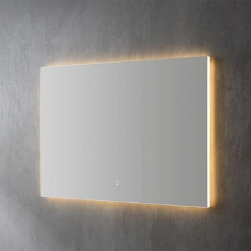 Decor spiegel met indirecte LED verlichting 100x70 3 kleuren
