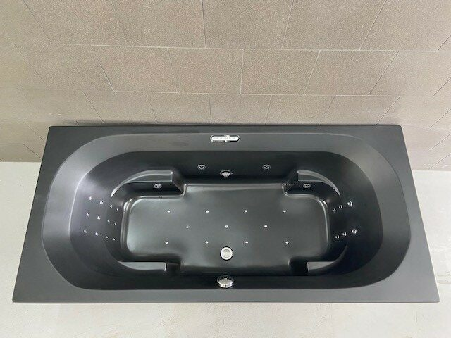 Xenz Kanaga bubbelbad met Koller Supreme systeem 190x90 mat zwart